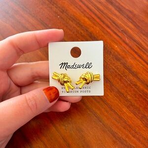 NWT - Madewell Knotted Stud Earrings